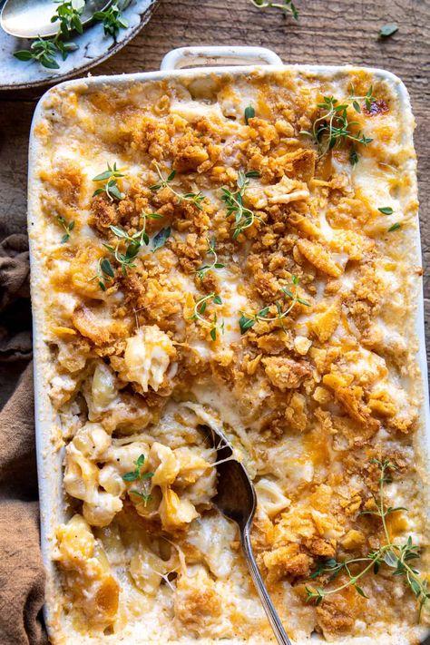 Brie Mac And Cheese, Bourbon Sweet Potatoes, Half Baked Harvest Recipes, Creamy Chicken Casserole, Havarti, Harvest Recipes, Salad With Sweet Potato, Half Baked, Half Baked Harvest