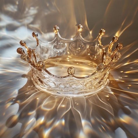 Crown Shadow, Illusion Photography, Crown Aesthetic, Floating Lights, Golden Crown, Light Spots, Gold Aesthetic, Crystal Crown, Tiaras And Crowns