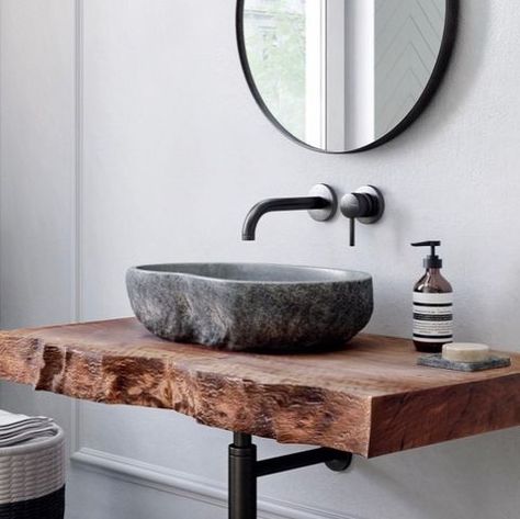 (2) Instagram • Direct Wc Design, Floating Shelf Decor, Rustic Bathroom Designs, Bad Inspiration, Small Toilet, Diy Bathroom Remodel, Bathroom Design Decor, Wood Floating Shelves, Sink Design