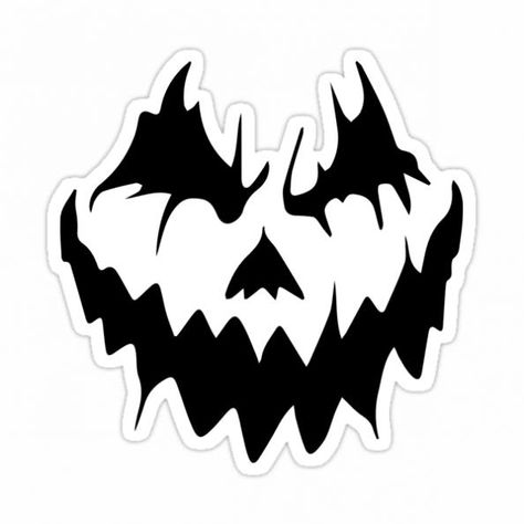 Pumpkin Face Tattoo, Pumpkin Carving Svg, Scary Pumpkin Stencil, Scary Pumpkin Carving Ideas Templates, Pumpkin Faces Template, Halloween Silhouettes Templates, Pumpkin Carving Templates Printable, Pumpkin Faces Ideas, Pumpkin Face Templates