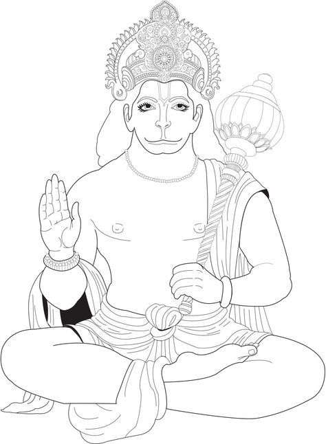 India Drawing, साईं बाबा, Printable Coloring Pages For Adults, God Hanuman, Back Drawing, Buddhist Art Drawing, Fabric Painting Techniques, Boho Art Drawings, Coloring Pages Inspirational