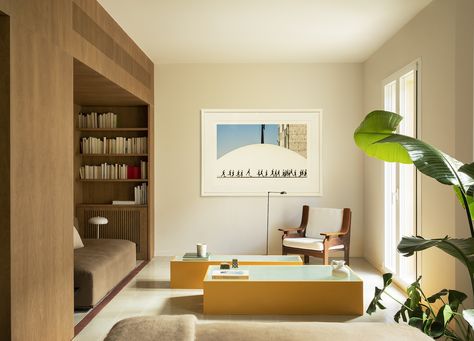 Best of est | Compact Apartments Mezzanine Bedroom, Madrid Apartment, Beautiful Places To Live, Elegant Bedding, Apartment Renovation, Two Bedroom Apartments, Interior Architect, One Bedroom Apartment, Madrid Spain