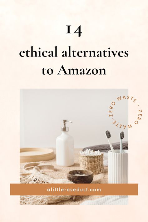 Amazon is a really accessible place to shop for a lot of people. But if you’re looking to shop a little more consciously, here are 14 ethical alternatives to amazon Ethical Alternatives To Amazon, Amazon Marketing, Ethical Clothing Brands, Organic Groceries, Sustainable Brands, Beauty Marketing, Ethical Shopping, Ethical Fashion Brands, Simplifying Life