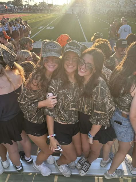 Tropical Night Football Game, Tropical Fnl Outfit, Camp Football Game Theme, Camo Football Theme, Camo Student Section Theme, Camo Fnl Theme, Camo Out Football Game Outfit, Camo Football Game Theme Outfit, Camo Theme Outfit