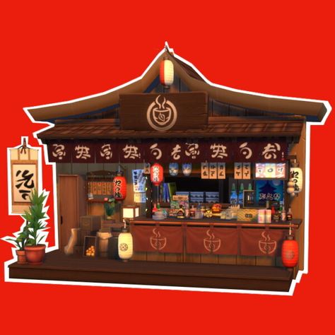 Restaurant Japanese, Japan Decor, Japanese Decor, Sims 4 Downloads, Japanese Restaurant, The Sims4, Sims 4 Cc, Sims 4 Mods, Japan Fashion