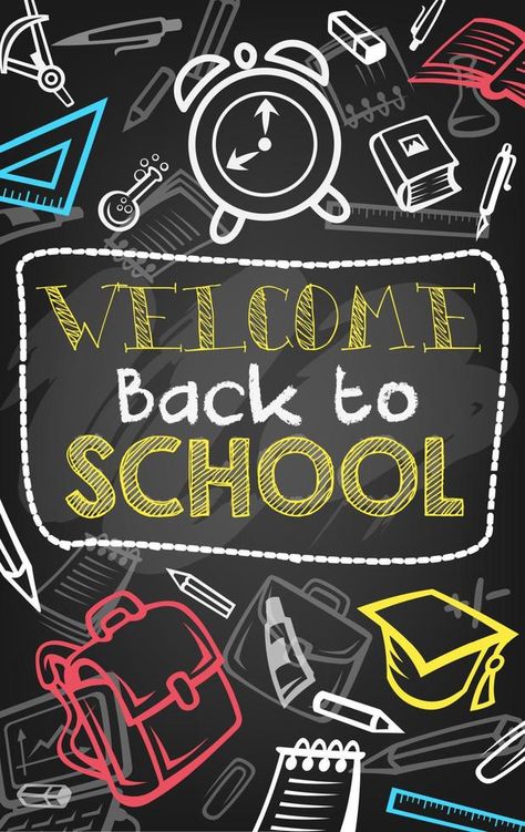 Back to school chalk sketch banner on blackboard Back To School Blackboard, Banner Sketch, Chalk Sketch, School Blackboard, Advertisement Banner, Welcome Back To School, School Kids, Chalk, Back To School