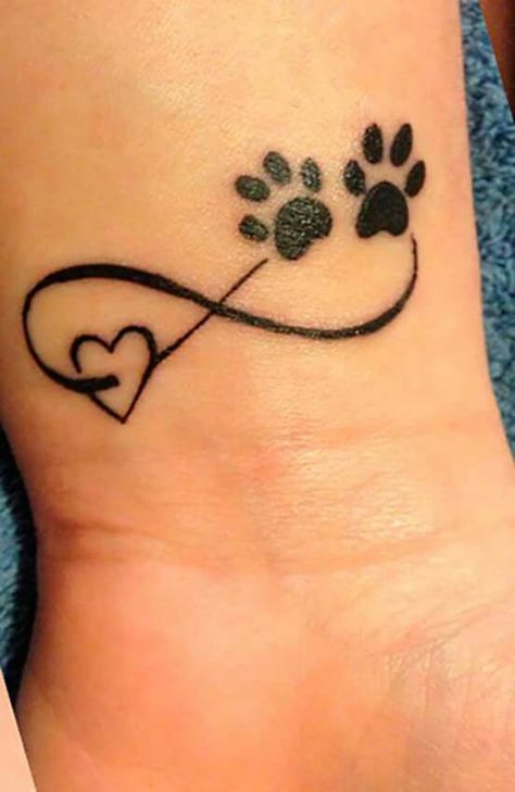 Dog Ankle Tattoos For Women, Cat Paw Print Tattoo, Animal Tattoos For Women, Pawprint Tattoo, Cool Wrist Tattoos, Paw Tattoo, Tasteful Tattoos, Cat Tattoo Designs, Tatuaje A Color