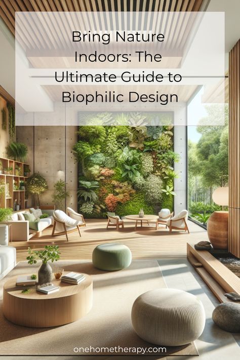 🌿 Transform your home into a natural oasis with our ultimate guide to Biophilic Design! 🌿 Discover how to seamlessly integrate nature into your living space to boost your well-being and productivity. From lush indoor plants to earthy color palettes, we've got all the tips and tricks you need. 🌺 Click to learn more and start your nature-inspired home makeover today! #BiophilicDesign #HomeDecor #NatureInspiredLiving #InteriorDesign #WellBeing   🖱️ Tap the image to dive into our comprehensive guide and bring the outdoors in! 🌱 Biophilic House Design, Biophilic Office Design, Biophilic Home, Expensive Decor, Entryway Inspiration, Bring Nature Indoors, Biophilic Design, Earthy Color Palette, Home Makeover