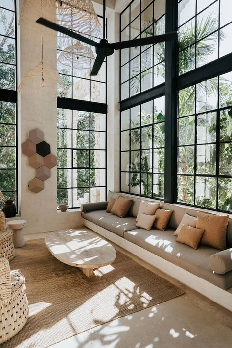 A Serene Apartment in Tulum with High Ceilings and Rooftop Pool 1 Penthouse Apartment Design, Luxury Penthouse Apartment, New York Loft, Luxury Penthouse, Modern Architects, Penthouse Apartment, Baby Room Design, Rooftop Pool, High Ceilings