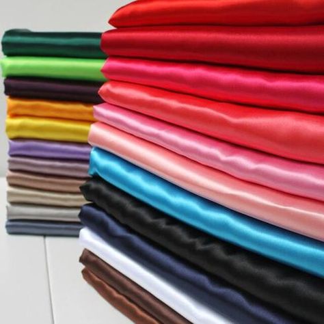 10 Yards | 54" Pink Satin Fabric Bolt | eFavorMart Table Draping, Red Satin Fabric, Blue Satin Fabric, Pink Satin Fabric, White Satin Fabric, Draping Wedding, Hang Curtains, Black Satin Fabric, Colour Shades