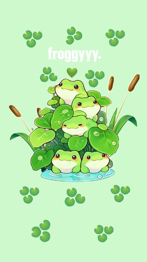 #cute#frog#wallpaper#cartoon#green💚💚💚💚💚 Frog Astethic, Frog Ipad Wallpaper, Cute Frog Wallpaper, Frog Background, Boxing Wallpaper, Rain Frogs, Halloween Frog, Crochet Presents, Desktop Aesthetic