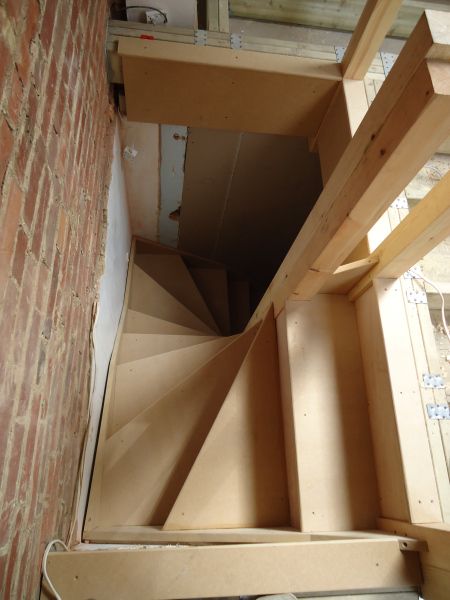 Recent domestic building jobs in pictures – Building expertise for domestic and commercial projects Loft Steps, Loft Conversion Stairs, Loft Staircase, Attic Staircase, Attic Renovation Ideas, Attic Loft, Stairs Makeover, Loft Stairs, Small Attic