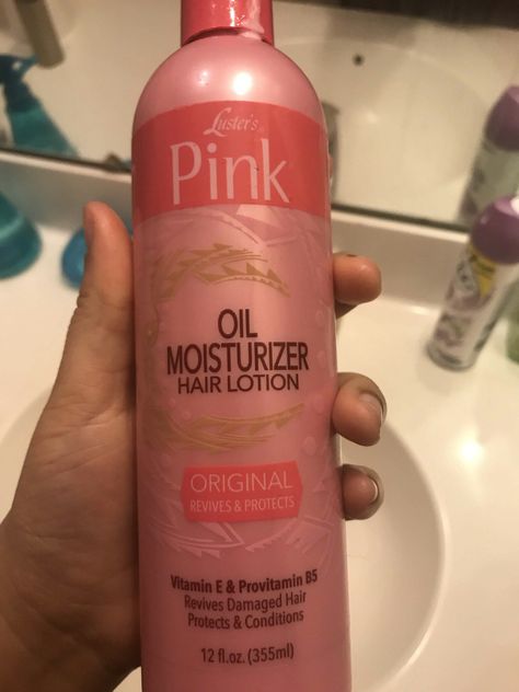 Pink Lotion Hair, Pink Moisturizer, Black Girlhood, Pink Lotion, Natural Hair Treatments, Hair Lotion, Hair Treatments, Pretty Skin Care, Legally Blonde