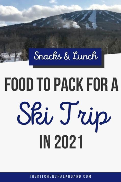 Heading to the mountains? Check out our food to pack for a ski trip? Whether you are looking for healthy snacks for skiers or lunch ideas. We've got you covered. #skitrip #healthysnacks Ski Trip Food Ideas, Ski Snacks, Ski Tips For Beginners, Snow Food, Ski Tips, Ski Trip Packing, Ski Weekend, Cold Lunch, Trip Snacks