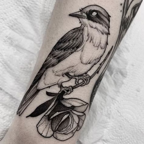 Robin Tattoo, Terrible Tattoos, Flower Shoulder Tattoo, Vogel Tattoo, Tattoos Instagram, Any Tattoo, Sparrow Tattoo, Tattoo Apprenticeship, Bunny Tattoos