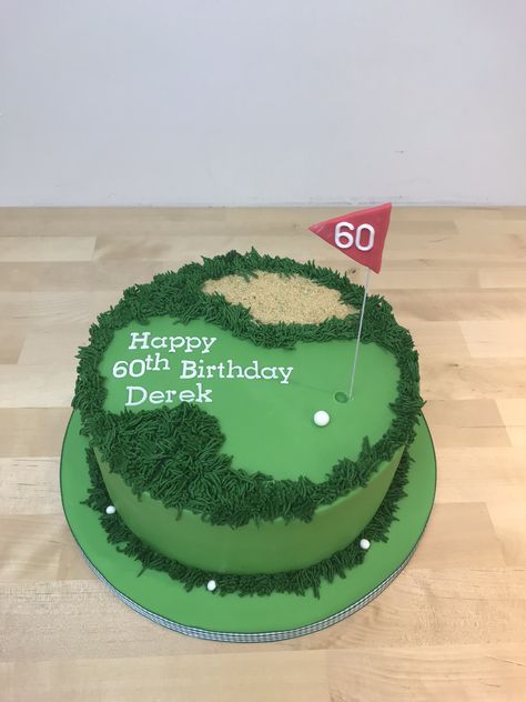 60th Birthday Cake For Men Golf, Simple Golf Cake Ideas, Golf Themed Birthday Cakes For Men, Golf Cakes For Men Birthdays Easy, Golf Birthday Cake Ideas, Golf Inspired Cakes, Golf Bday Cake, Simple Golf Cake, Golf Cake Ideas For Men