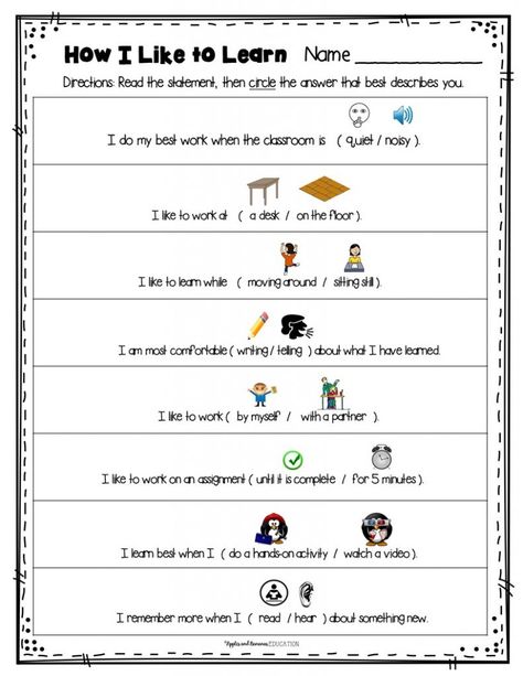 Getting to Know Your Students - Get To Know Your Students Activities, Dietitian Humor, Learning Style Inventory, Getting To Know Your Students, Inventory Printable, Get To Know Your Students, Printable Ideas, What I Have Learned, Year 6