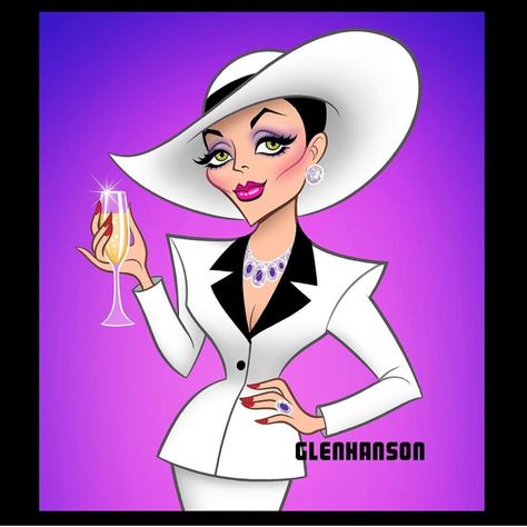 Glen Hanson - Joan Collins Glen Hanson, Birthday Toast, Alexis Carrington, Celebrity Caricatures, Joan Collins, Actrices Hollywood, Tv Quotes, Living Legends, Fav Celebs