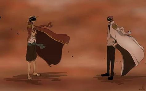 Luffy and Coby. This is awesome fanart! Alvida One Piece, One Piece Coby, Pirate King, The Pirate King, One Piece 1, The Pirate, One Piece Images, One Piece Comic, One Piece Fanart