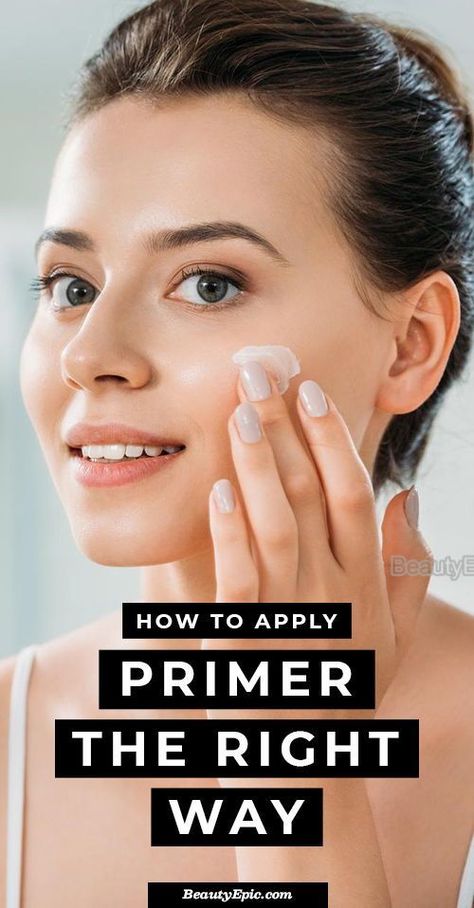 Primer How To Apply, When To Apply Primer, How To Use Primer Makeup, Applying Primer To Face, How To Use Primer How To Apply, Where To Put Primer, Primer Makeup How To Apply, How To Apply Primer, Where To Apply Primer