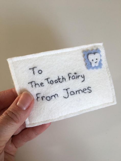 Sew Tooth Fairy Pouch, Felt Tooth Fairy Pouch, Diy Tooth Fairy Ideas, Tooth Fairy Envelope, Tooth Fairy Pillow Diy, Cat Pillow Pattern, Tooth Fairy Pillow Pattern, Tooth Fairy Pouch, Scrap Crafts