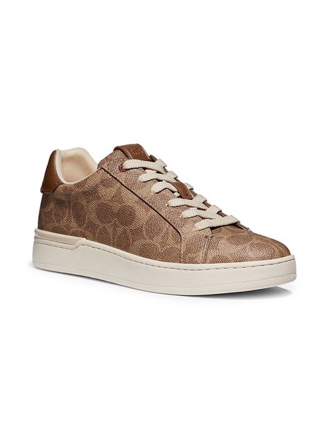 Shop COACH Lowline Coated Canvas Sneakers | Saks Fifth Avenue Tenis Coach, Coach Sneakers, Belly Bandit, Burberry Jacket, Heron Preston, Coach Shoes, Canvas Sneakers, Manolo Blahnik, Victoria Beckham