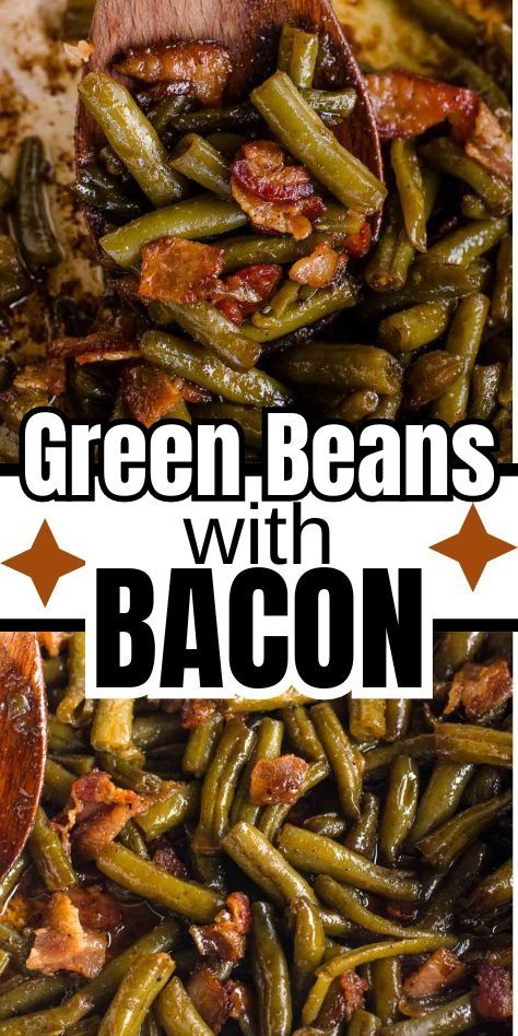 Green beans with bacon (Crack Green Beans) are so good and they're easy to make too! Caramelized Green Beans, Homemade Green Beans With Bacon, Canned Green Beans Crockpot, Bacon Garlic Green Beans, Bob Evans Green Beans Recipe, Green Beans With Bacon Grease, Cracker Barrel Green Beans, Roasted Green Beans With Bacon, Baked Green Bean Recipes