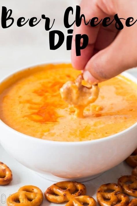 Easy Beer Cheese Dip Recipe (Pub-Style) - CurryTrail Easy Beer Cheese Dip, Beer Dip Recipe, Pretzel Cheese Dip, Easy Beer Cheese, Beer Cheese Recipe, Pub Cheese, Beer Cheese Dip Recipe, Beer Dip, Beer Cheese Sauce