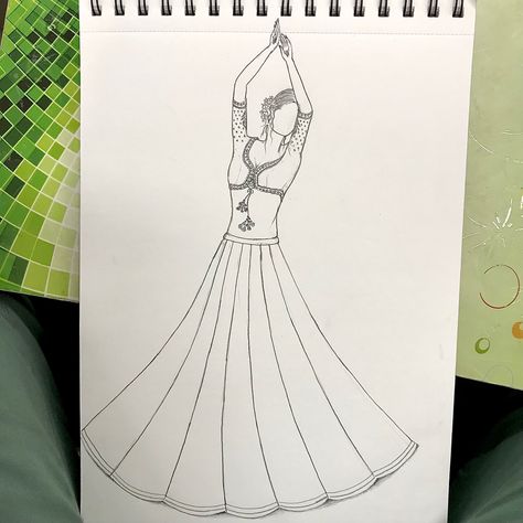 Lehenga Illustration, Bridal Sketches, Theme Board, Illustration Collage, Flat Drawings, Fashion Illustration Collage, Indian Illustration, Fashion Illustrations Techniques, Barbie Coloring