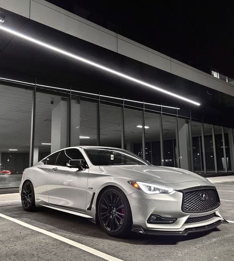 Minimalist design. Maximum attention-grabbing. 📷 @ ace.q60 Luxury Cars Porsche, Luxury Cars Lamborghini, Infiniti Sedan, Blacked Out Cars, Affordable Sports Cars, Sports Car Brands, Car Photoshoot, Cars Lamborghini, Cars Porsche