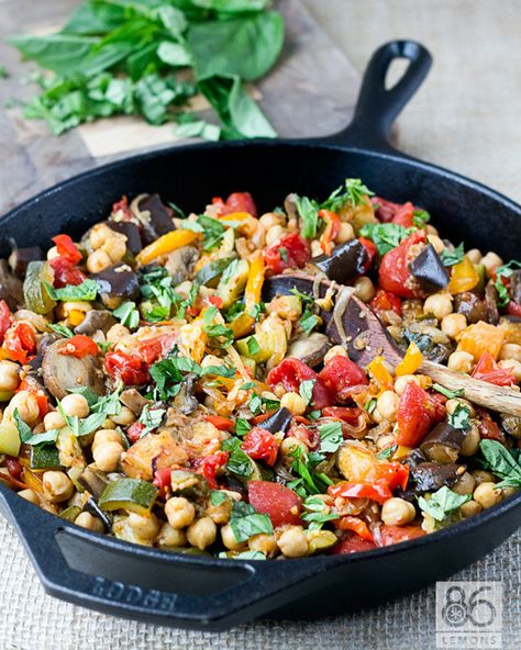 7 Vegan French Recipes To Celebrate Bastille Day (Mais Oui!) - mindbodygreen.com Chickpea Ratatouille, Vegan French Recipes, Vegan Eggplant Recipes, Slow Carb, Vegan Eggplant, Mark Bittman, Chick Pea, Eggplant Parmesan, 12 Tomatoes