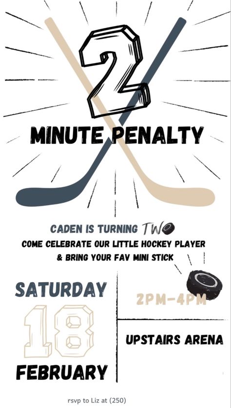 Hockey 3rd Birthday, Hockey 2nd Birthday Party, Kids Hockey Birthday Party, Hockey Birthday Party Ideas, Hockey Themed Birthday Party, Hockey Birthday Cake, Hockey Birthday Party, Hockey Birthday Parties, Hockey Mom Gifts