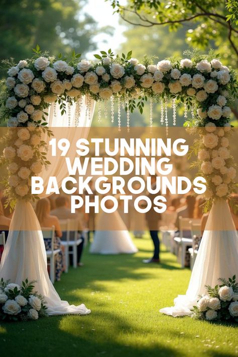 Did you know that the perfect wedding backgrounds can transform your special day into a fairy tale? Dive into our must-see wedding article featuring 19 dazzling photos that showcase stunning backdrops, enchanting venues, and unforgettable settings. Whether you're dreaming of a beach paradise or a rustic barn, discover inspiration to craft your ideal scene. Unveil the magic behind each backdrop and let your imagination run wild with endless possibilities! Outdoor Wedding Backdrop, Wedding Backgrounds, Outdoor Wedding Backdrops, Reception Backdrop, Unique Themes, Enchanting Wedding, Wedding Backdrops, Romantic Garden, Wedding Background