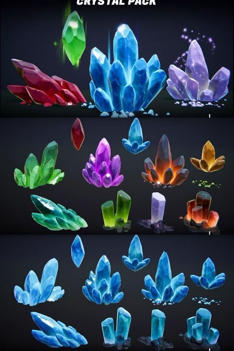 Crystal Drawing, Arte Doodle, Super Powers Art, Props Art, Gems Art, Digital Painting Tutorials, Fantasy Concept Art, Crystal Art, Environment Concept Art