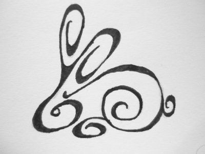 OMG so this is it! This, modified, and paired, thus I've figured out my next tat.... shhhhh it's a secret! Draw Deer, Tattoo Rabbit, Hare Art, Bunny Tattoo, Jagua Henna, Rabbit Tattoo, Art Rabbit, Funky Tattoos, Bunny Tattoos