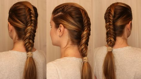 WonderWoman Inspired - Themyscirian Style: Antiope's "Battle" Braid Battle Hairstyles, Battle Braids, Daenys Targaryen, Asoiaf Fashion, Athletic Hair, Mara Jade, Cosplay Clothes, Viking Braids, Pony Tails