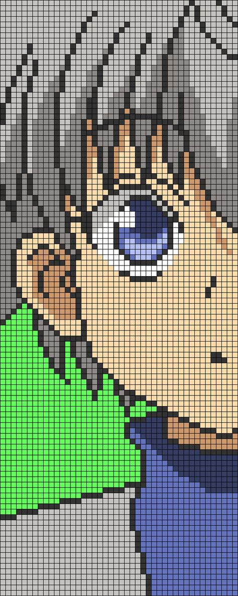 Alpha pattern #79863 | BraceletBook Alpha Patterns Hunter X Hunter, Killua Alpha Pattern, Hxh Alpha Pattern, Hunter X Hunter Alpha Pattern, Hunter Hunter Pixel Art, Hxh Crochet, Hxh Pixel Art, Hunter X Hunter Pixel Art, Anime Alpha Pattern