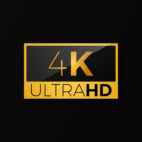 4k ultra hd icon | Premium Vector #Freepik #vector #background #logo #gold #black-background Youtube Logo Png, 4k Logo, Black Paper Background, Indian Army Wallpapers, Hd Logo, Hd Icons, Samantha Images, Waterfall Adventure, Background Images For Quotes