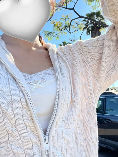 Brandy Jacket, Brandy Outfits, Brandy Sweater, Brandy Melville Sweater, Pink Cable Knit Sweater, Tank Outfit, Hoodie Outfit, Closet Fashion, Pink Outfits