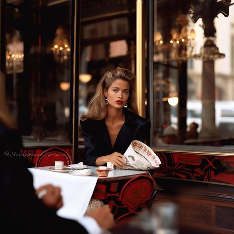 Семки жую 😂 Restaurant Fashion Photography, Baguette Photoshoot, Lifestyle Cafe Photography, Old Money Aesthetic Photoshoot, Old Money Photography, Bar Portrait, 1960s Photoshoot, Parisian Photoshoot, Old Money Photoshoot