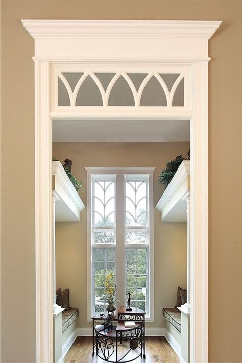 Moulding Ideas, Transom Window, Loft Ideas, Sale Windows, Transom Windows, Custom Interior, Entryway Ideas, Pink House, Entry Way