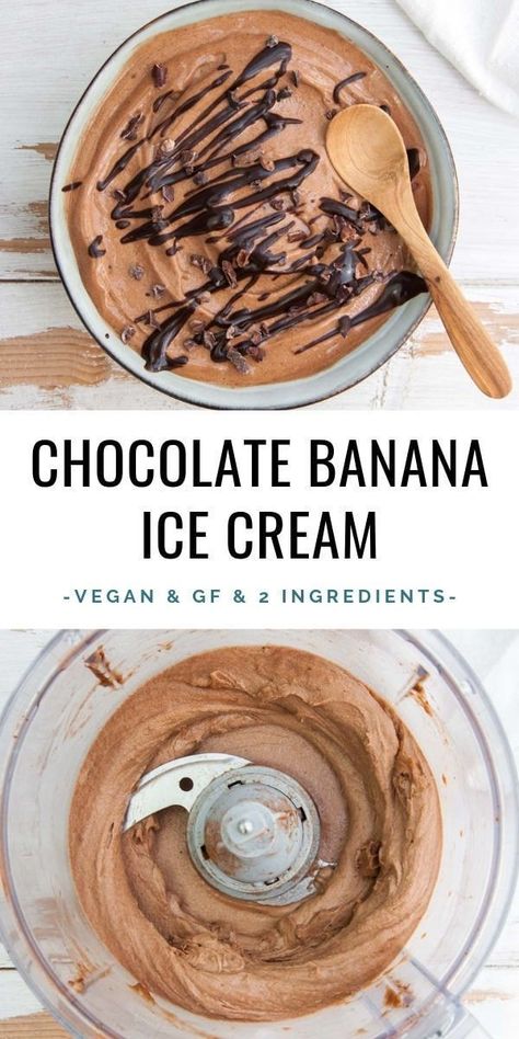 2-Ingredient Chocolate Banana Ice Cream Recipe | Elephantastic Vegan Banana Ice Cream Vegan, Ice Cream Vegan, Banana Ice Cream Recipe, Vegan Ice Cream Recipe, Saturated Fats, Nice Cream Recipe, Banana Nice Cream, Healthy Ice Cream, Banana Ice Cream