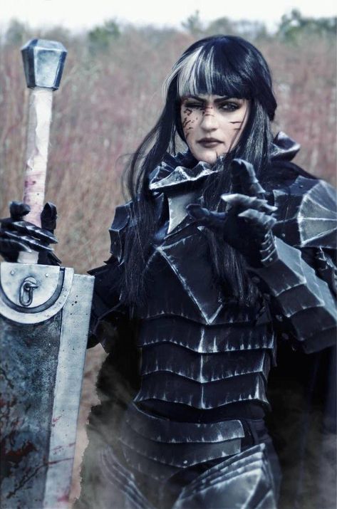 Female Guts | Cosplay | Know Your Meme Gatsu Berserk, Guts Cosplay, Berserk Cosplay, Berserk Armor, Emo Oc, Half Orc Barbarian, Evil Knight, Top Cosplay, Guts Berserk