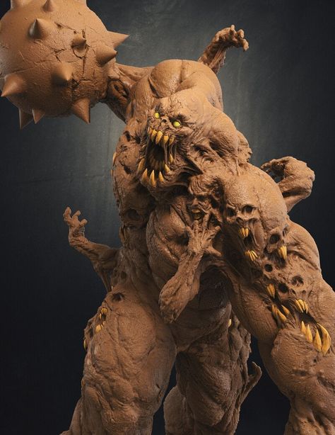 Clayface Batman, Huge Monster, Batman Redesign, Dc Comics Vs Marvel, Comic Book Villains, Superhero Batman, Clay Face, Scary Monsters, Dc Villains