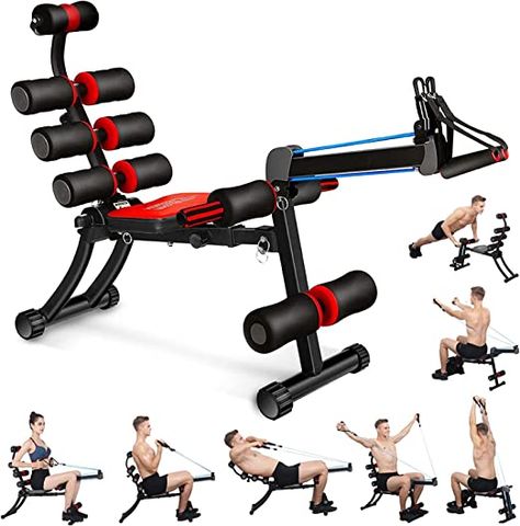 BODY RHYTHM 22 in 1 Wonder Master Core & Abdominal Workout Equipment, Foldable & Adjustable Rowing Machine, Core Strength Training& Abdominal Exercise Trainers with 22 Ways to Exercise for Home Gym. Ways To Exercise, Abdominal Workout, Core Strength Training, Ab Trainer, Ab Core Workout, Gym Machines, Abs Training, Workout Equipment, Rowing Machine