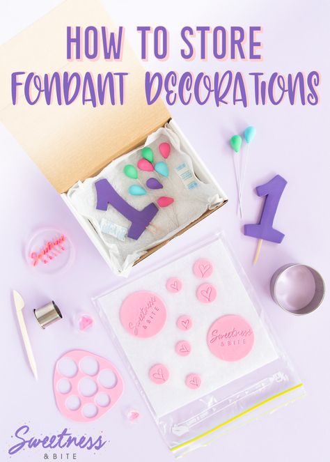 How To Keep Fondant From Cracking, How To Make Fondant Decorations, How To Work With Fondant, Fondant Decorations For Beginners, Fondant Cutouts, Frozen Fondant, Cupcake Filling, Frosting Decorating, Decorations For Cakes