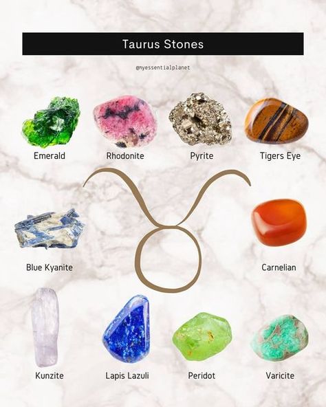 Taurus Stones, Taurus Crystals, Crystal Planet, Chart Astrology, Quad Exercises, Birth Chart Astrology, Crystal Power, Crystal Therapy, Crystal Magic