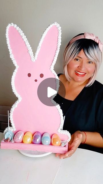 Victoria Celeste | DIYs & CRAFTS on Instagram: "✨️🐰Giant Peeps DIY! Sharing this cute project I made using @michaelsstores wood bunnies 🐰 I love how this turned out! ��🥰 💛💗 Full tutorial step-by-step on my YouTube channel Link in my bio ⭐️ ✨️ #diy #decor #easter #viralvideo #viralpost #peeps #bunnies" Wood Bunnies, Easter Peeps, Viral Post, Easter Decor, My Youtube Channel, Youtube Channel, Diy Decor, Step By Step, Easter