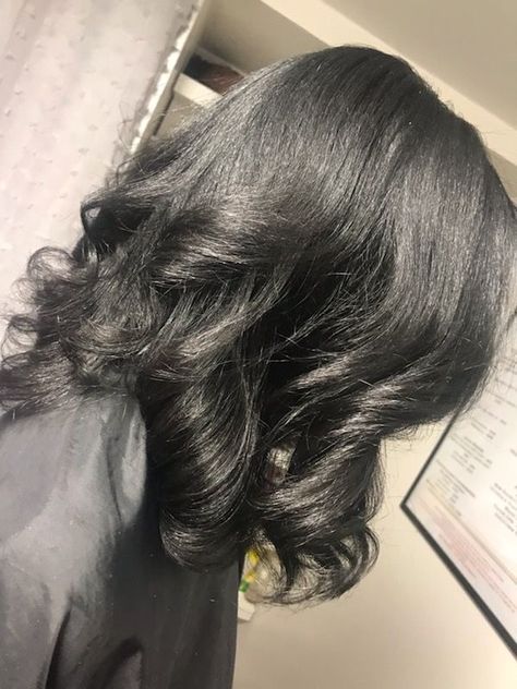 Curled Silk Press, Silk Press Curls, Roman Hair, Silk Press Hair, Pressed Natural Hair, Silk Press Natural Hair, Protective Hairstyles Braids, Natural Curls Hairstyles, Flat Iron Hair Styles