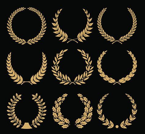 Greek Wreath, Laurel Tattoo, Laurel Wreath Tattoo, Laurel Wreath Crown, Olive Tattoo, Wreath Tattoo, Pattern Illustrations, Greek Pattern, Greek Tattoos